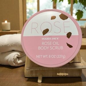 Trader Joe's Rose Oil Body Scrub 8oz "Limited Edition"